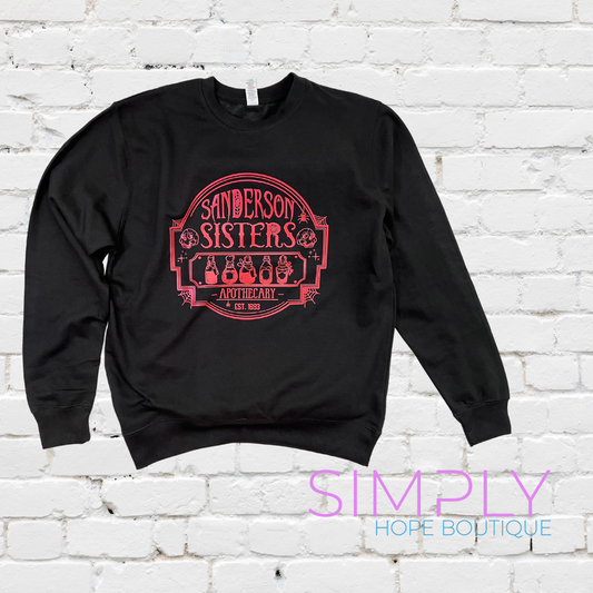 Sanderson Sisters Apothecary sweatshirt in black